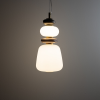 Ceramiczna designerska brązowo szara lampa wisząca CERAMIC VERTICAL LED 12W 11702 Nowodvorski Lighting